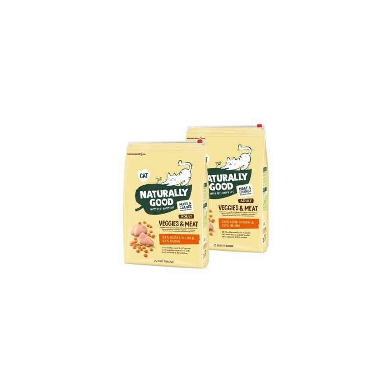 Naturally Good Veggies & Meat Rote Linsen und Huhn 2x2 kg