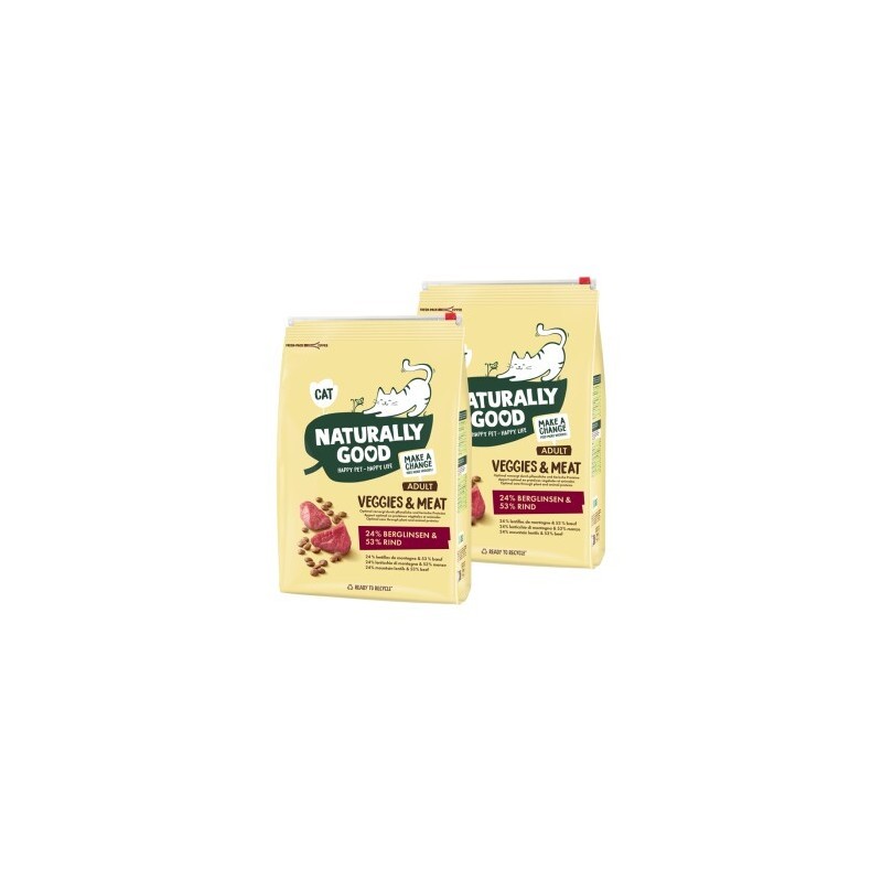 Naturally Good Veggies & Meat Berglinsen und Rind 2x2 kg