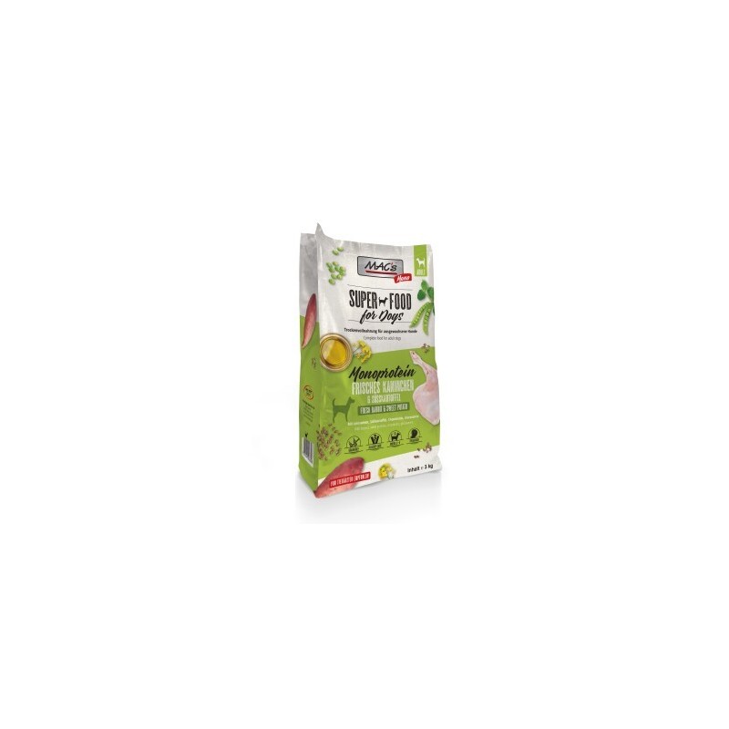 MAC's Dog Mono Adut Trockenfutter Kaninchen 3 kg