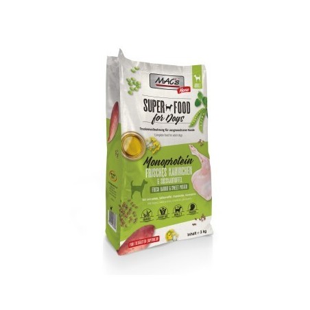 MAC's Dog Mono Adut Trockenfutter Kaninchen 3 kg