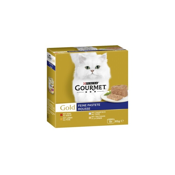 GOURMET Gold Feine Pastete 8 x 85 g