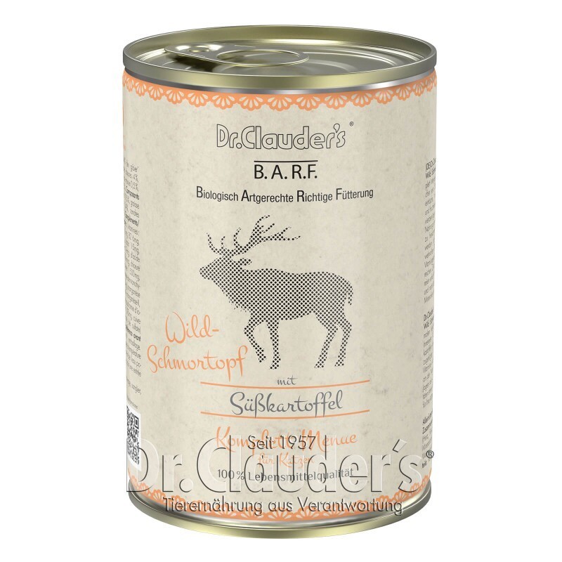 Dr. Clauder's B.A.R.F. Komplett Menue Wild Schmortopf