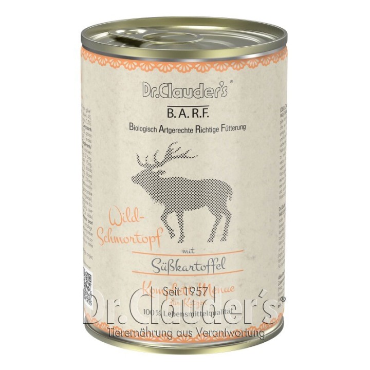 Dr. Clauder's B.A.R.F. Komplett Menue Wild Schmortopf