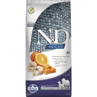 N&D Farmina Ocean Adult Medium/Maxi Kabeljau, Kürbis & Orange 2,5 kg