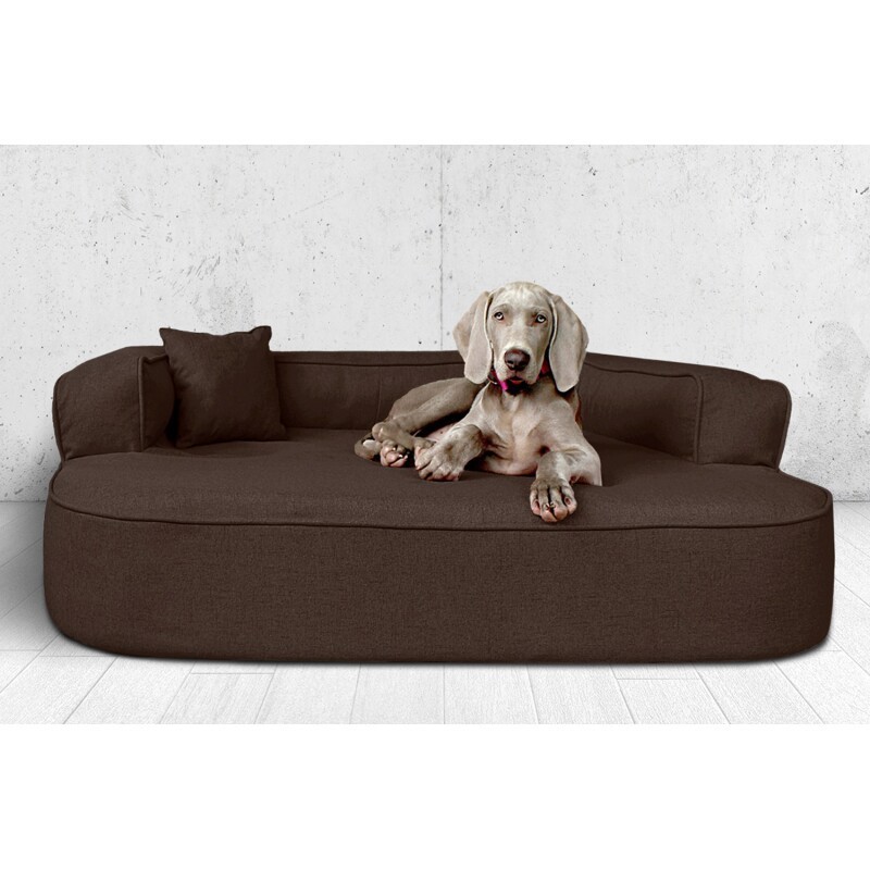 Tierlando ® LOTTE VISCO PLUS - Orthopädisches Hundesofa braun 1,2 m, 30 cm, 90 cm