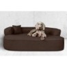 Tierlando ® LOTTE VISCO PLUS - Orthopädisches Hundesofa braun 1,2 m, 30 cm, 90 cm