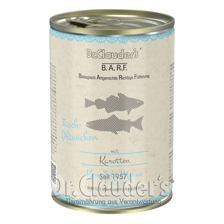 Dr. Clauder's B.A.R.F. Komplett Menue Fisch-Pfännchen