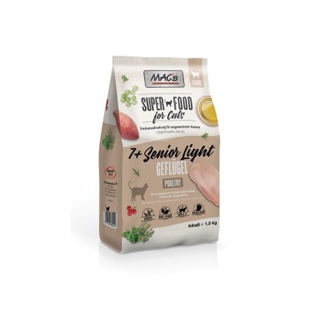 MAC's Cat +7 Senior Trockenfutter Light Geflügel 1,5 kg