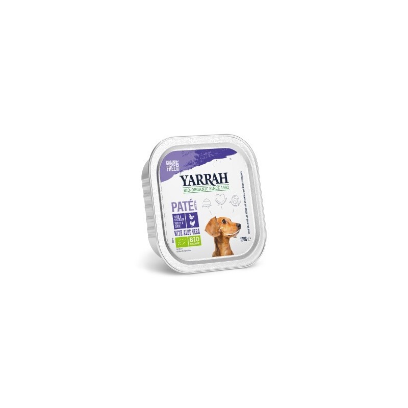 Yarrah Bio Nassfutter Adult Pastete 12x150 g Truthahn mit Aloe Vera