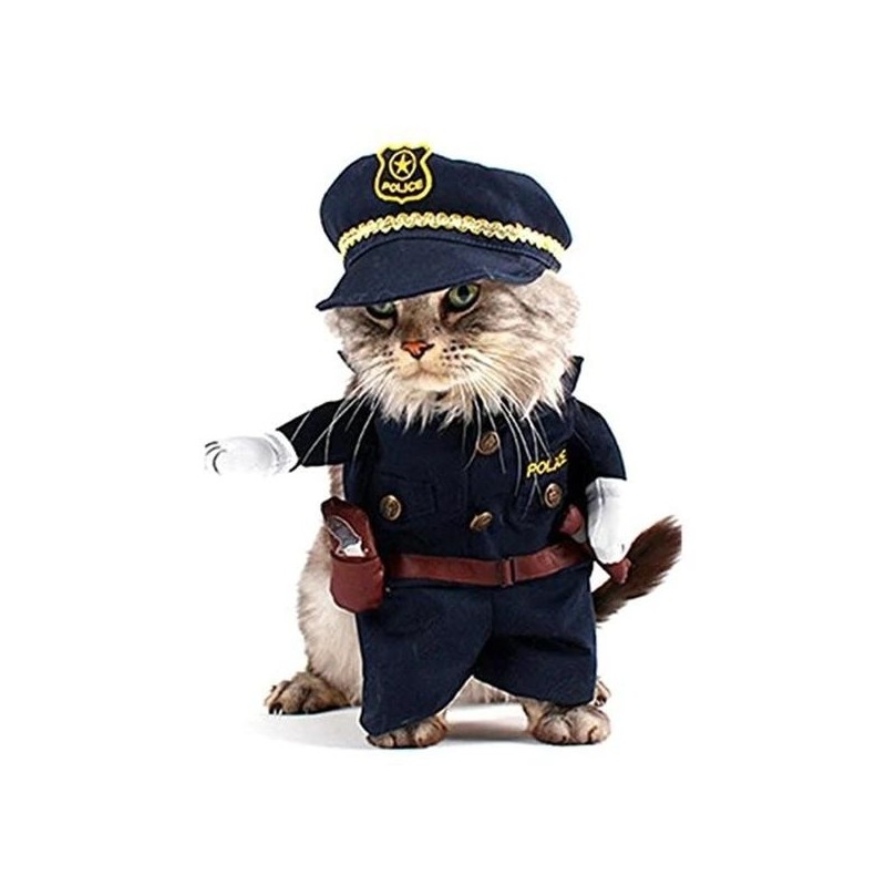 Kostüm für Katze und kleinen Hund, Polizistenkostüm