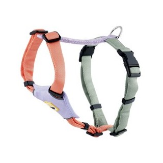 WOOLLY WOLF Hundegeschirr Explorer salmon pink, Gr. XS, Bauchumfang: ca. 42 – 56 cm, Halsumfang: ca. 31 – 42 cm