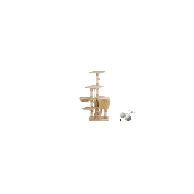 Rohrschneider ® Katzenbaum Felina , mit Gratis-Spielball, beige