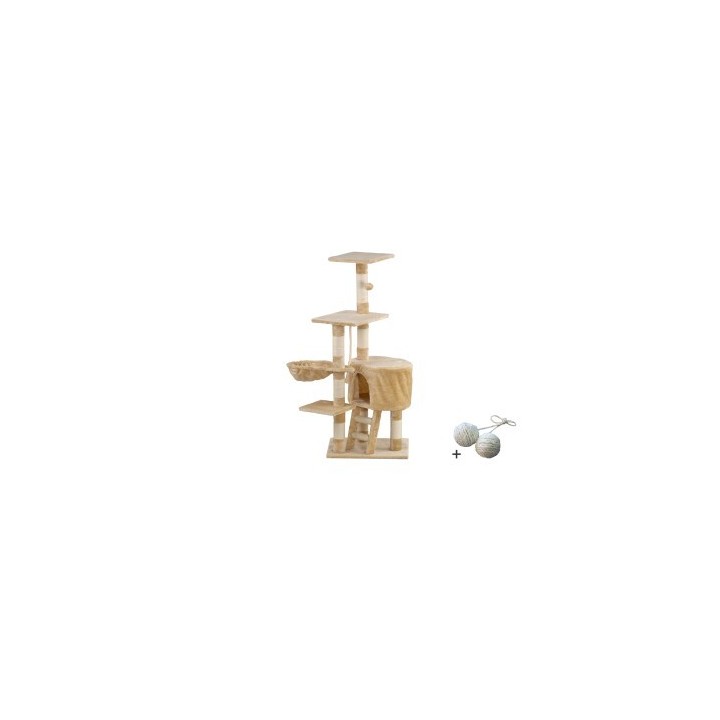 Rohrschneider ® Katzenbaum Felina , mit Gratis-Spielball, beige