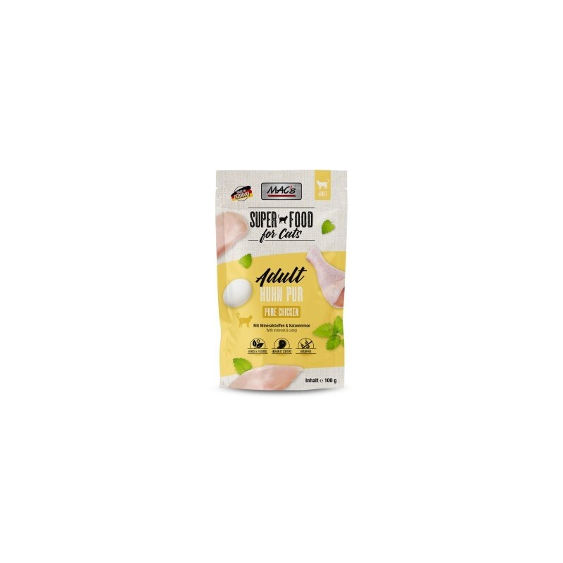 MAC's Nassfutter Katze Adult Hühnchen pur 24x100 g