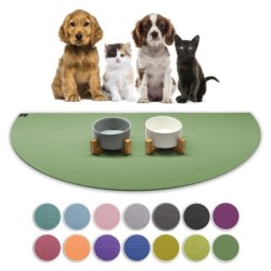 SANOZOO ® - Napfunterlage Halbrund - Öko-Tex und Made in Germany blassgrün 60 cm, 1,2 m