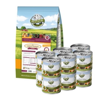 Bellfor Nass- und Trockenfutter für kleine allergische Hunde im Sparset 3,600 g