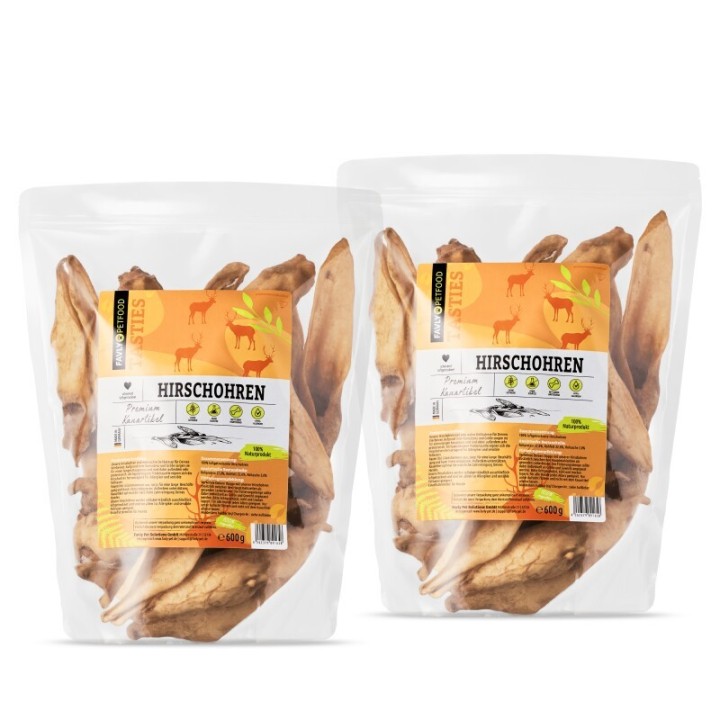FAVLY Petfood Hirschohren 1,2 kg