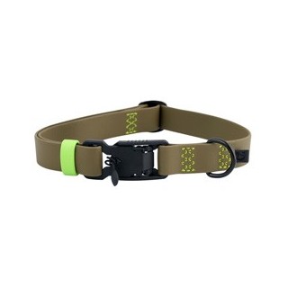 Cloud7® Hundehalsband Ipanema oliv-neon green, Gr. S, Breite: ca. 1,9 cm, Halsumfang: ca. 31 – 40 cm