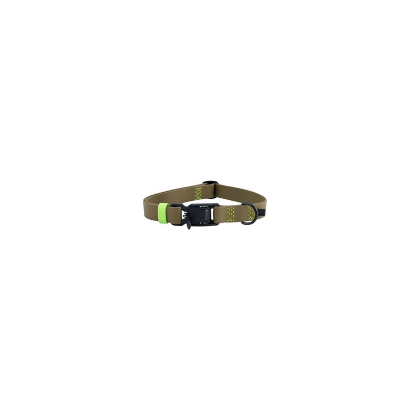 Cloud7® Hundehalsband Ipanema oliv-neon green, Gr. S, Breite: ca. 1,9 cm, Halsumfang: ca. 31 – 40 cm
