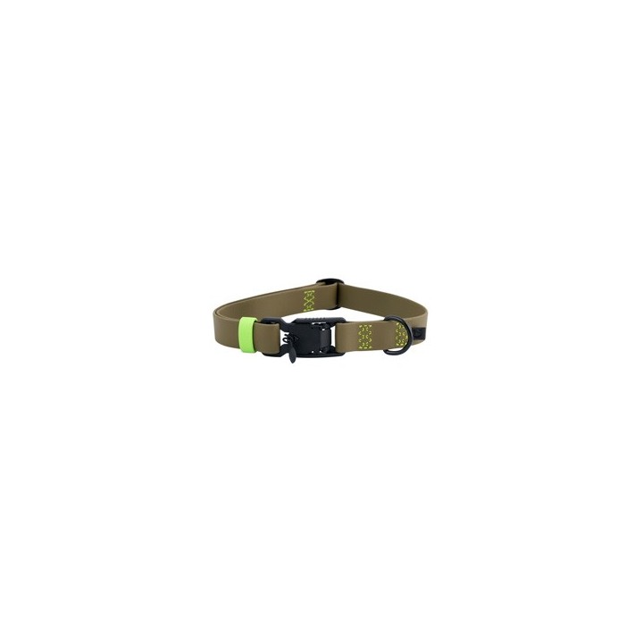Cloud7® Hundehalsband Ipanema oliv-neon green, Gr. S, Breite: ca. 1,9 cm, Halsumfang: ca. 31 – 40 cm