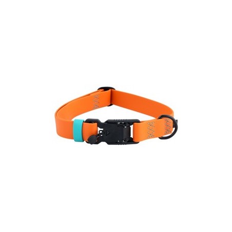 Cloud7® Hundehalsband Ipanema orange-aqua, Gr. S, Breite: ca. 1,9 cm, Halsumfang: ca. 31 – 40 cm