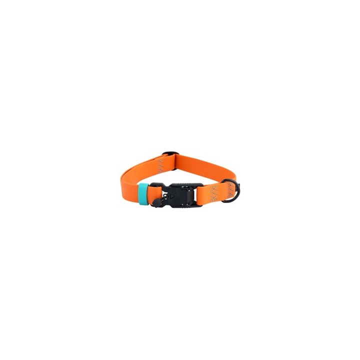 Cloud7® Hundehalsband Ipanema orange-aqua, Gr. S, Breite: ca. 1,9 cm, Halsumfang: ca. 31 – 40 cm