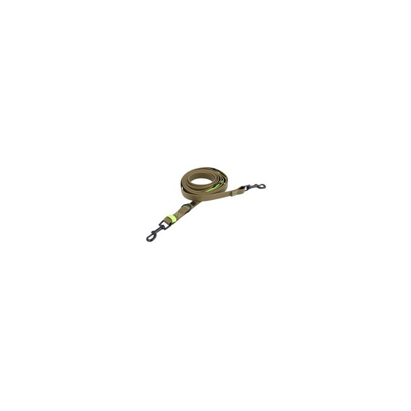 Cloud7® Führleine Ipanema oliv-neon green, Breite: ca. 1,9 cm, Länge: ca. 2,5 m