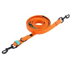 Cloud7® Führleine Ipanema orange-aqua, Breite: ca. 1,9 cm, Länge: ca. 2,5 m