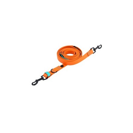 Cloud7® Führleine Ipanema orange-aqua, Breite: ca. 1,9 cm, Länge: ca. 2,5 m