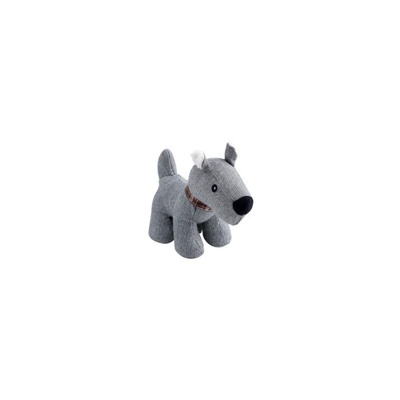 Hunde-Plüschspielzeug Schnauzer Britta grau, Maße: ca. 10 x 22,5 x 20 cm