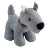 Hunde-Plüschspielzeug Schnauzer Britta grau, Maße: ca. 10 x 22,5 x 20 cm