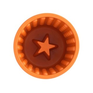 LickiMat® Schleck-Napf Yoggie Pot orange, Höhe: ca. 8 cm, Durchmesser:  ca. 9 cm