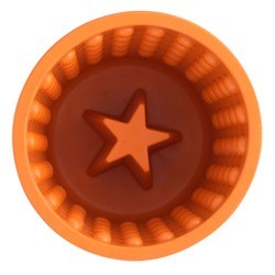LickiMat® Schleck-Napf Yoggie Pot orange, Höhe: ca. 8 cm, Durchmesser:  ca. 9 cm