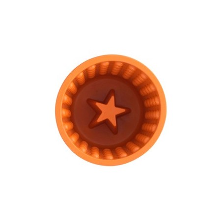 LickiMat® Schleck-Napf Yoggie Pot orange, Höhe: ca. 8 cm, Durchmesser:  ca. 9 cm
