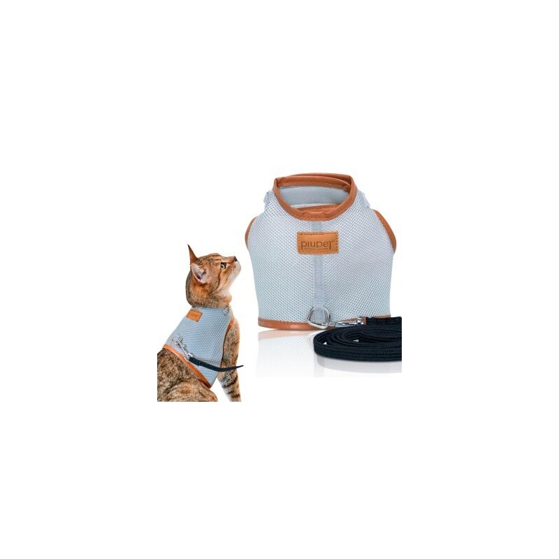 PIUPET Katzengeschirr Fritz grau S