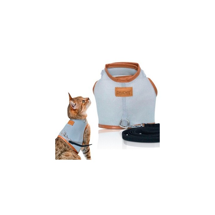 PIUPET Katzengeschirr Fritz grau M