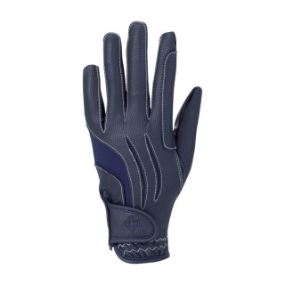 4Riders Reithandschuh Fashion silber/ blau 6,5 cm