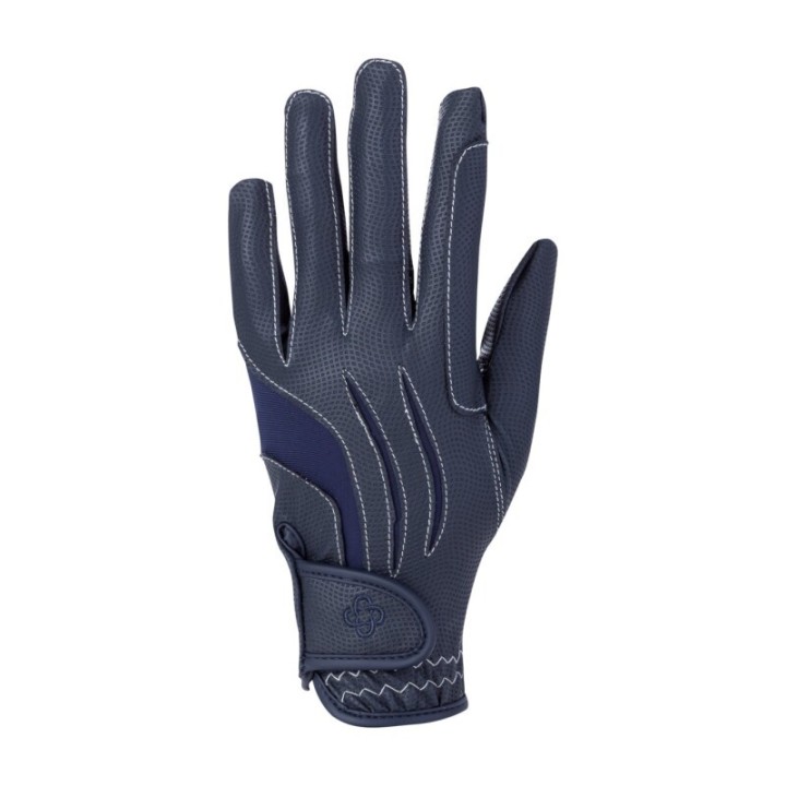 4Riders Reithandschuh Fashion silber/ blau 6,5 cm