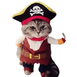 Piratenkostüm für Katzenkostüm mit Umhang