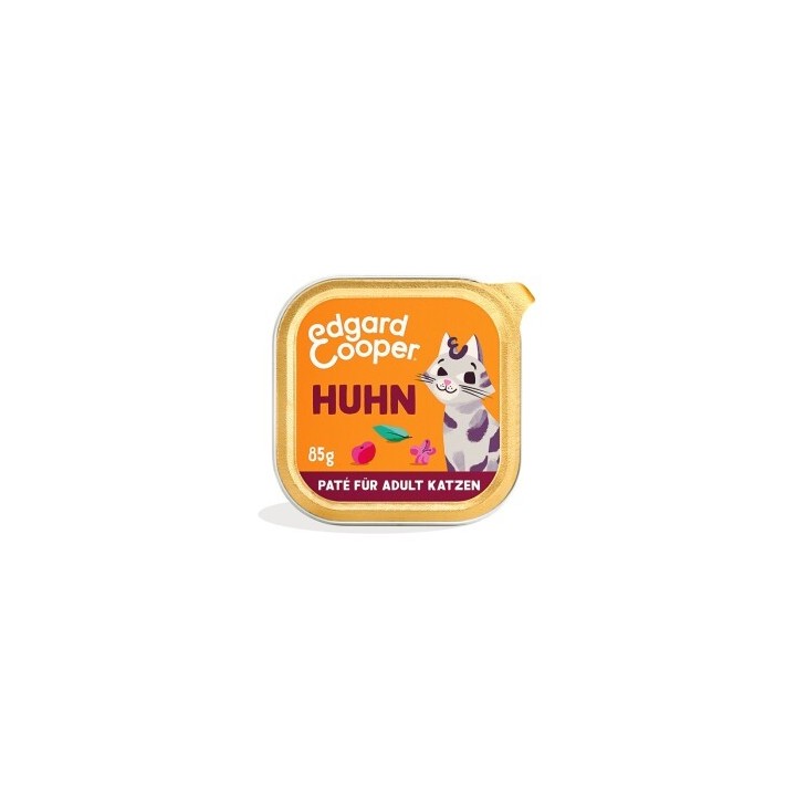 Edgard & Cooper Nassfutter Katze Adult Paté Huhn 64x85 g