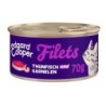 Edgard & Cooper Nassfutter Katze Adult Filets Thunfisch und Garnelen 96x70 g