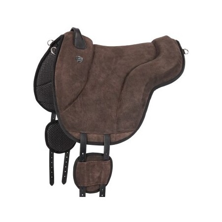 Equinate Reitpad California aus Wildleder braun L