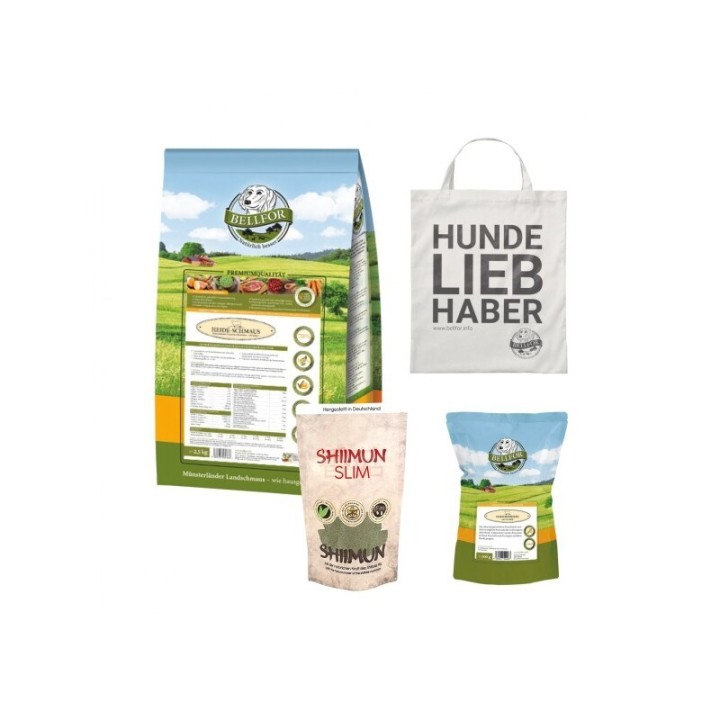 Bellfor Sparset Heide-Schmaus für mittelgroße Hunderassen mit Gewichtsproblemen