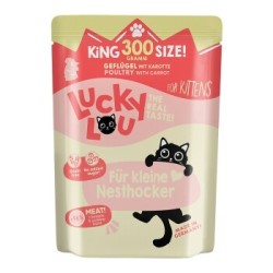 Lucky Lou Nassfutter Katze Kitten Geflügel 12x300 g