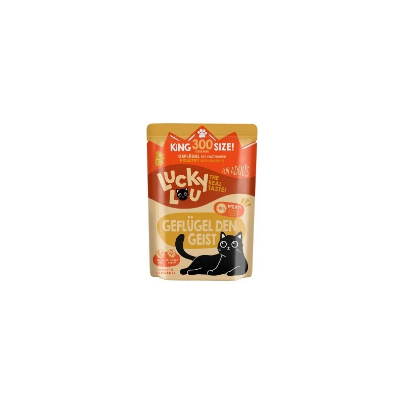 Lucky Lou Nassfutter Katze Adult Geflügel 24x300 g