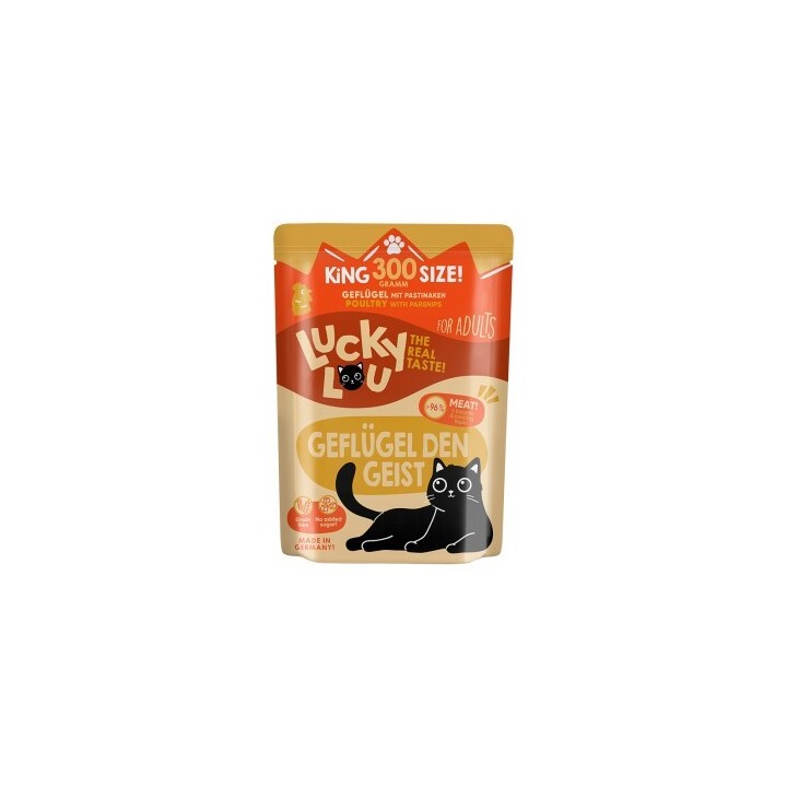 Lucky Lou Nassfutter Katze Adult Geflügel 24x300 g