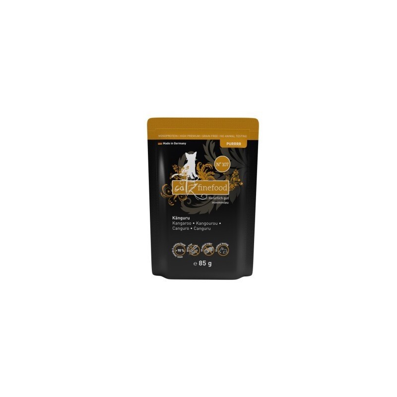 Catz finefood Nassfutter Katze Purrrr Adult No. 107 Känguru 64x85 g