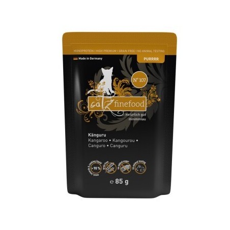 Catz finefood Nassfutter Katze Purrrr Adult No. 107 Känguru 64x85 g