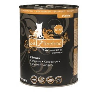 Catz finefood Nassfutter Katze Purrrr Adult No. 107 Känguru 24x400 g