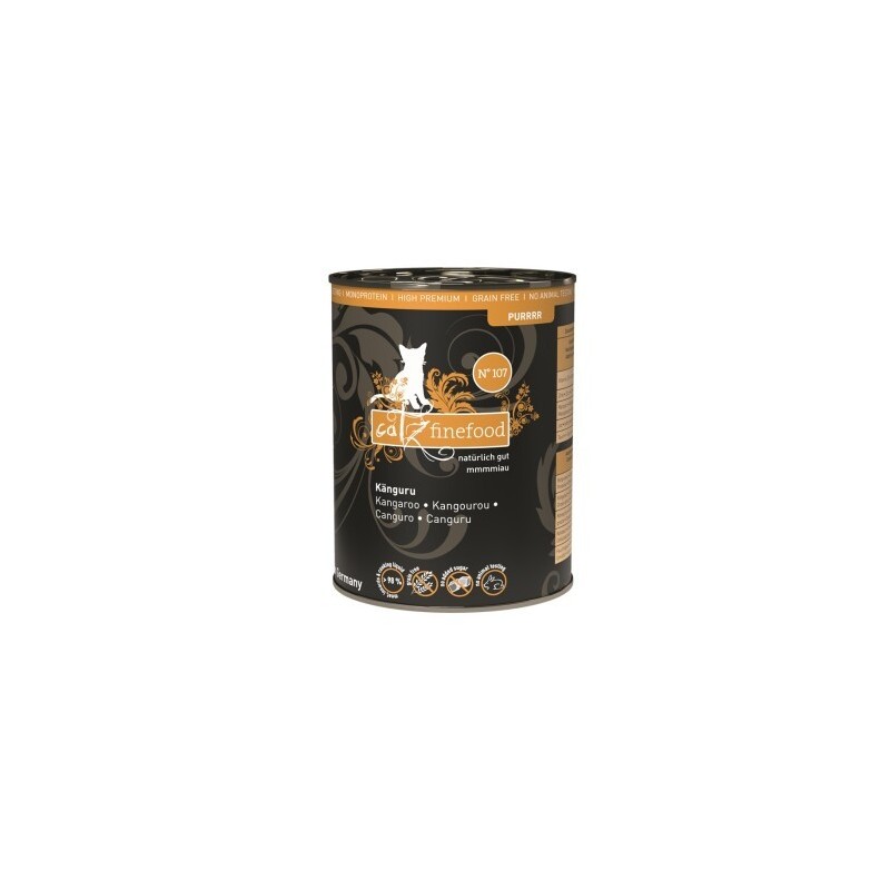 Catz finefood Nassfutter Katze Purrrr Adult No. 107 Känguru 24x400 g